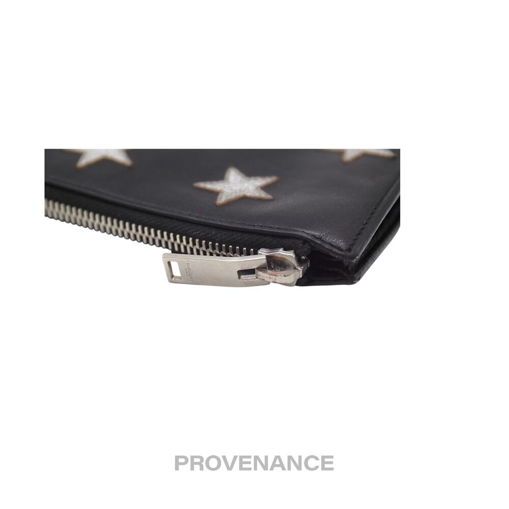 🔴 Saint Laurent Paris SLP Stars Zip Pochette Jour - Black - Picture 6 of 9